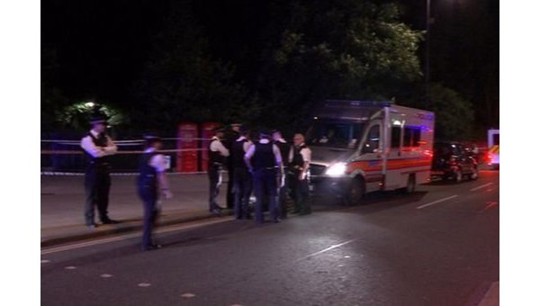 Полиция и скорая на месте нападения на Рассел-сквер в Лондоне