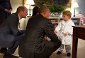 Барак Обама, Мишель Обама, принц Уильям и маленький принц Джордж