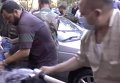 Первые кадры последствий химической атаки боевиков в Алеппо. Видео