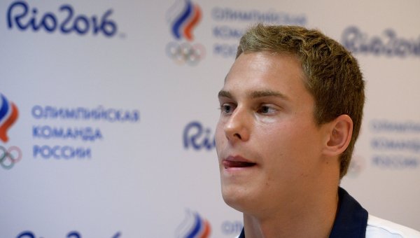 Спортсмен олимпийской сборной России по плаванию Владимир Морозов