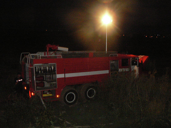 Пожар на свалке в Хмельницком