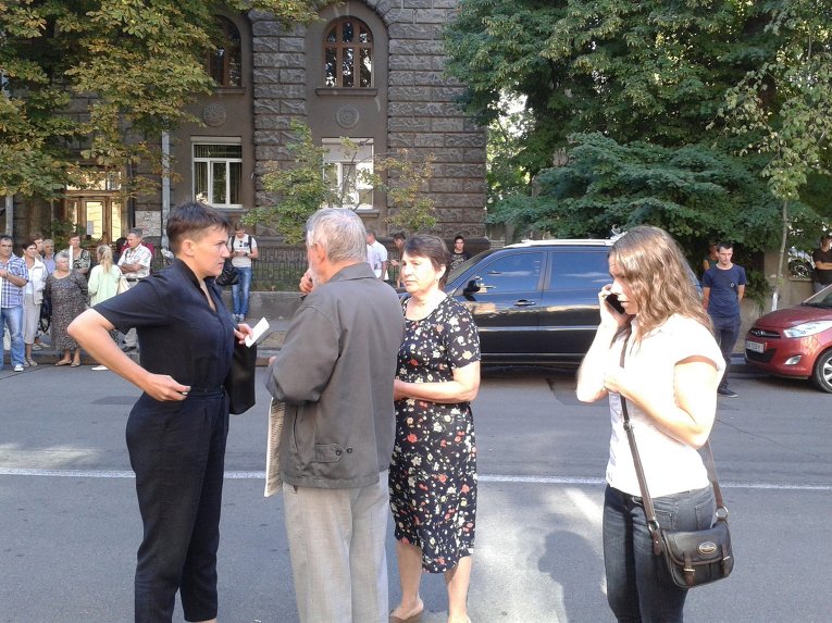 Савченко на митинге под Администрацией президента