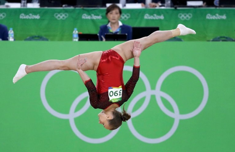 Украинская спортивная гимнастка Ангелина Кислая