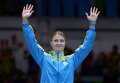 Ольга Харлан, завоевавшая бронзовую медаль в индивидуальном первенстве по фехтованию на саблях