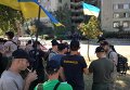 Оцепление вокруг Оболонского суда Киева