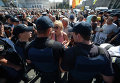 Митингующие вкладчики банков в Киеве