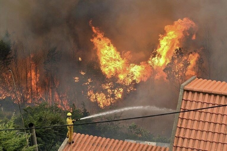 Пожар в португальской Мадейре