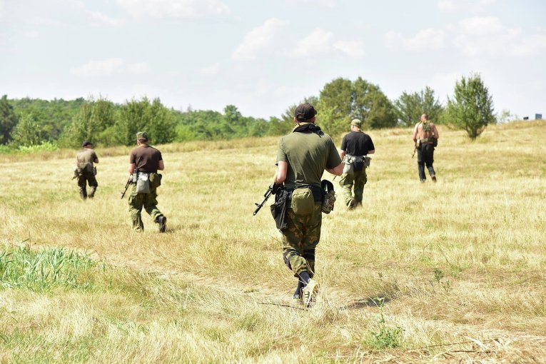 Учения полицейского спецназа Донбасса