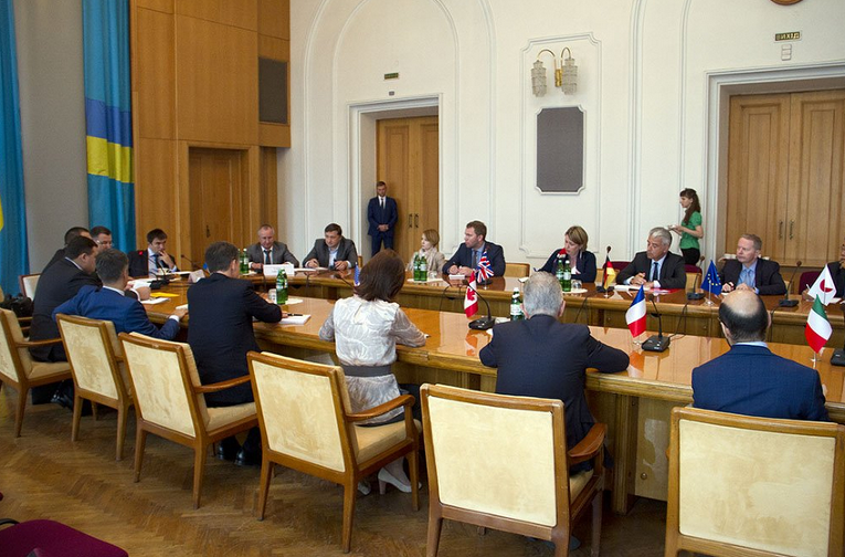 Встреча в МИД Украины с послами G7