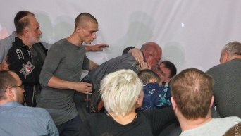 Скандал на лекции российского художника-акциониста Петра Павленского в Одессе