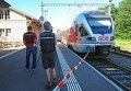 Кадры с места вооруженного нападения на пассажиров поезда в Швейцарии