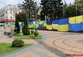 В Виннице развернули 187 флагов с пожеланиями мира в Украине