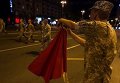 Ночная репетиция военного парада на Крещатике