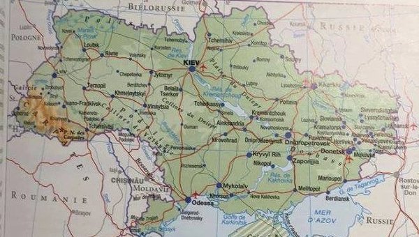 Французское издательство исправило ошибку с Крымом на карте мира