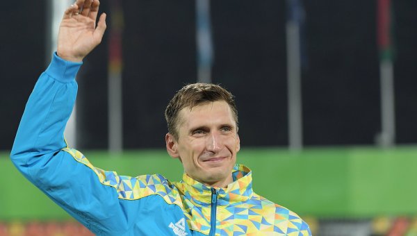 Павел Тимощенко, завоевавший серебряную медаль в современном пятиборье среди мужчин