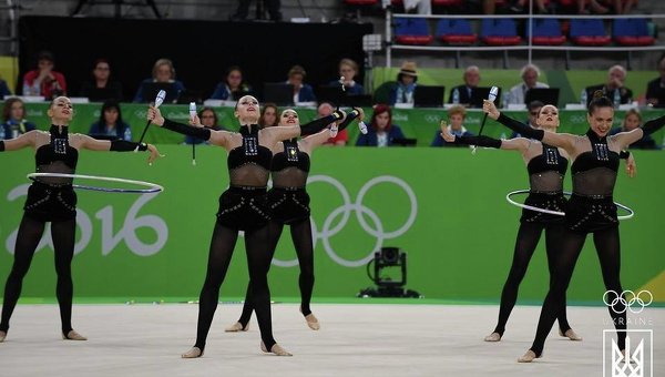 Сборная Украины по художественной гимнастике на ОИ-2016 в Рио-де-Жанейро