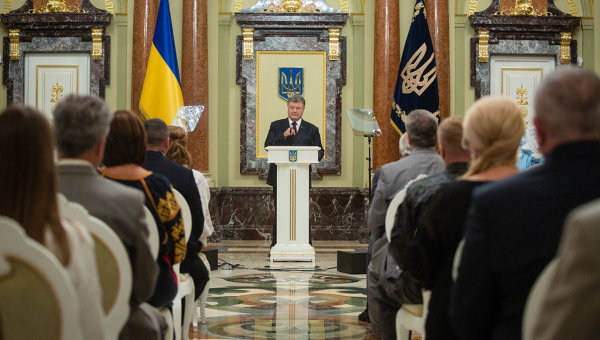 Петр Порошенко на мероприятии по случаю 25-ой годовщины независимости Украины