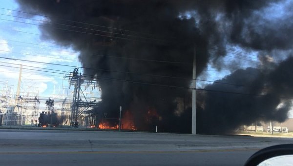Взрыв на электроподстанции во Флориде