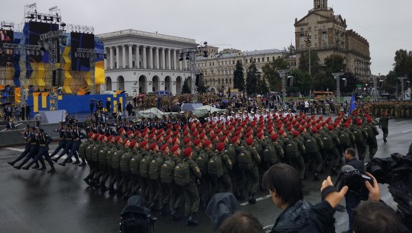 Парад на Майдане Незалежности 24 августа 2016 года
