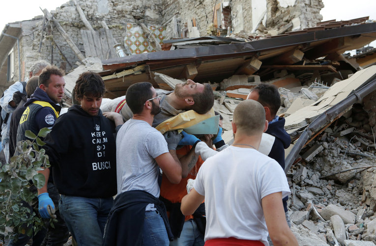 Разрушительное землетрясение в Италии