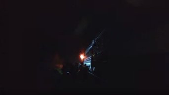 Во Львовской области загорелся поезд