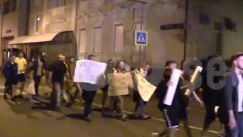 Акция протеста у посольства Украины в Москве. Видео