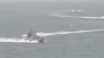 Инцидент с кораблями ВМС США и иранскими катерами в Персидском заливе. Видео
