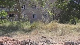 Последствия минометного обстрела Ясиноватой. Видео