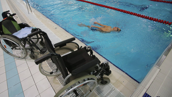Тренировка паралимпийской сборной РФ по плаванию