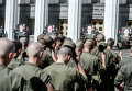 Поминальные мероприятия по военнослужащим Национальной гвардии, которые погибли во время несения службы 31 августа 2015 года возле Верховной Рады.