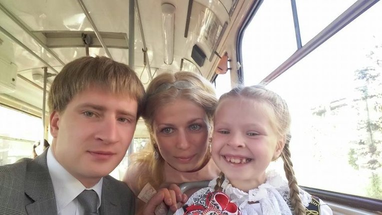 Руководитель аппарата КГГА Владимир Бондаренко с дочерью