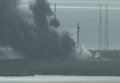 Взрыв на пусковой платформе SpaceX в США