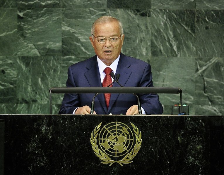 Ислам Каримов в ходе выступления в Генассамблее ООН