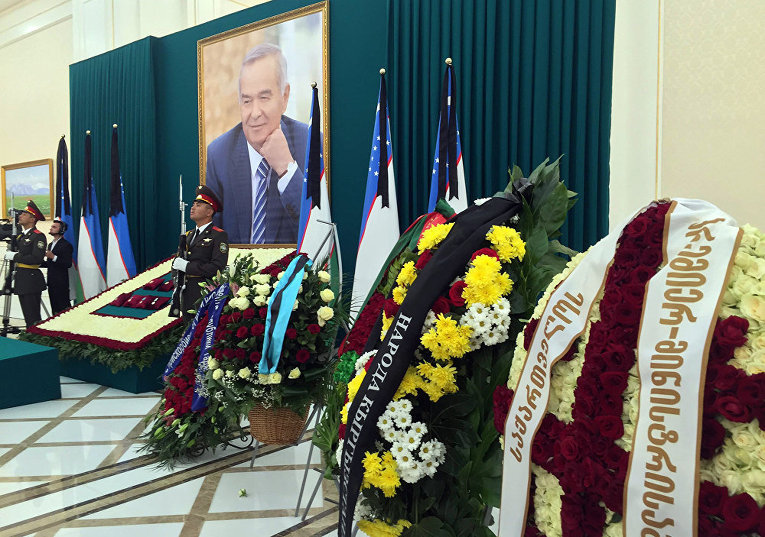Прощание с президентом Узбекистана Исламом Каримовым