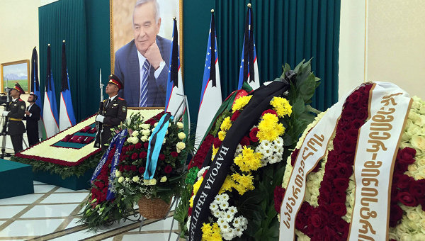 Прощание с президентом Узбекистана Исламом Каримовым
