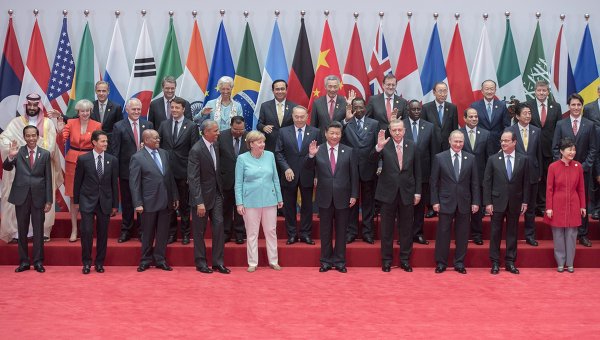 Фотографирование глав делегаций государств-участников Группы двадцати G20, приглашенных государств и международных организаций в Ханчжоу