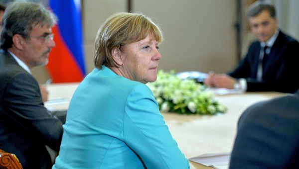 Канцлер ФРГ Ангела Меркель во время встречи с президентом РФ Владимиром Путиным в рамках саммита Группы двадцати G20 в Ханчжоу