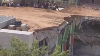Обрушение подземного паркинга в Тель-Авиве. Видео