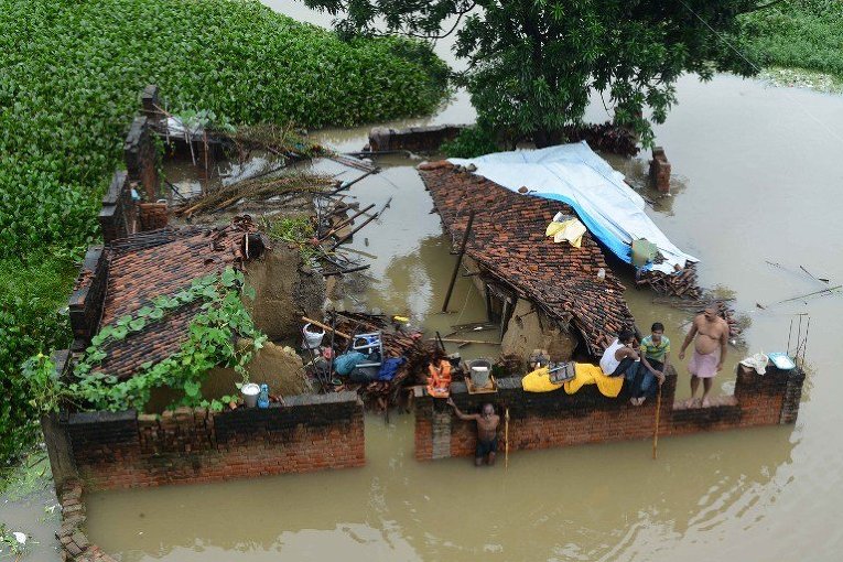Масштабное наводнение в Индии