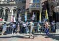 Митинг ОО Защита украинского народа и ОО Ассоциация защиты прав вкладчиков с требованиями ликвидации НБУ и создания Народного банка Украины