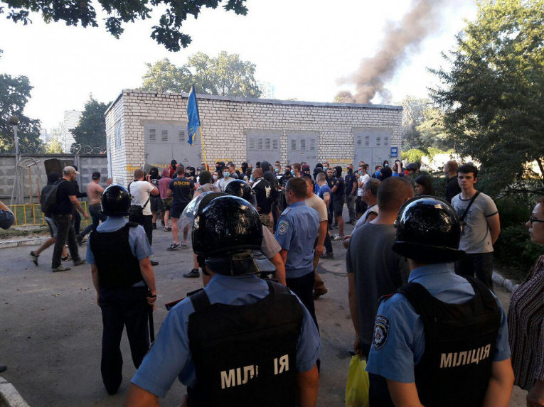 Конфликт на стройке в Киеве