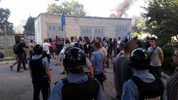 Конфликт на стройке в Киеве