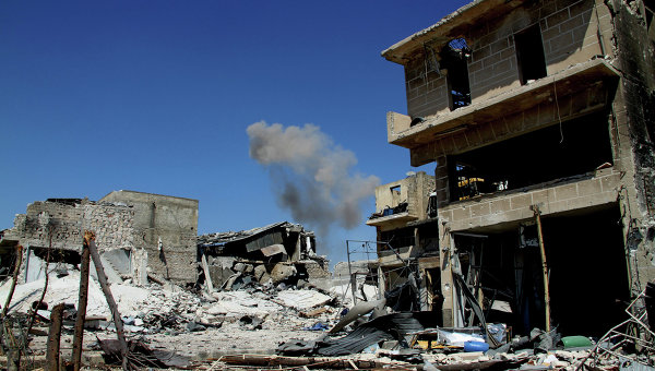 Последствия обстрелов в Сирии. Архивное фото
