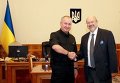 Глава Службы безопасности Украины (СБУ) Василий Грицак  и генсек ОБСЕ Ламберто Заньер