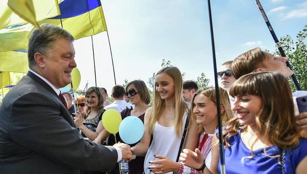 Президент Петр Порошенко в Днепре