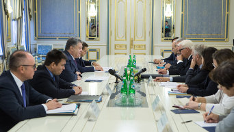 Президент провел встречу с министрами иностранных дел Германии и Франции