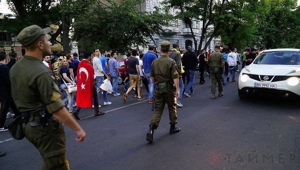 Столкновения ультрас в Одессе