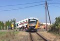 Столкновение поезда с грузовиком в Словакии: кадры с места ЧП