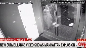 Момент взрыва на Манхэттене