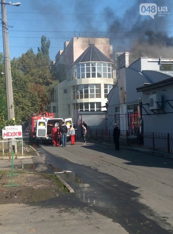Взрыв в ресторане Аквамарин в Одессе